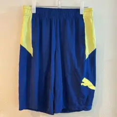 プーマ ハーフパンツ ストレート 格子柄 【L】 青黄 ナイロン スポーツのサムネイル