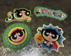 パワーパフガールズ バターカップ ステッカーセット 4枚