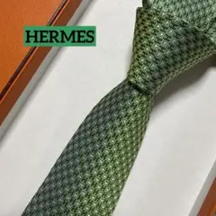 美品 エルメス ネクタイ 茶色カーキ H柄H織ファソネ - メルカリ