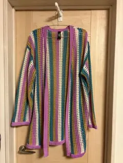 Hurley マルチカラー 長袖カーディガン M