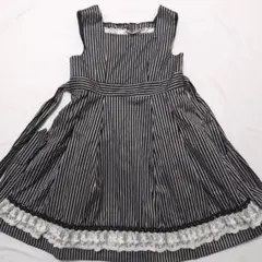 キャサリンコテージ試着のみノースリーブストライプワンピース１２０サイズ