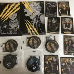 ツイステ　レオナ　ラギー　ジャック　缶バッジ　ポスカ　カード