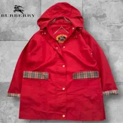 BURBERRY バーバリー ノバチェック ロゴ刺繍 ナイロンコート 40 L