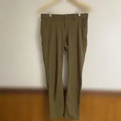カーキ スリムフィット カジュアルパンツ　LL