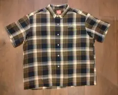 Preloved チェック柄ボタンダウンシャツ ブラウン Shinzone