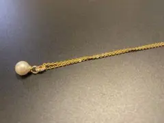 ゴールドチェーン パール ネックレス