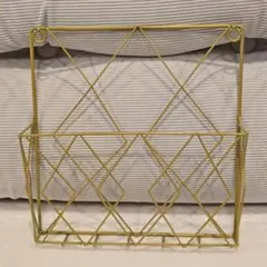＊新品・未使用＊壁掛けマガジンラック＊ウォールラック＊ゴールド＊