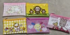 サンリオキャラクター フラットポーチ 5個セット