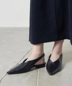 【完売品】バックストラップ フラットシューズ