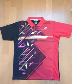 年末値下げ【美品】YONEX ウェアシャツOサイズ レッドブラック