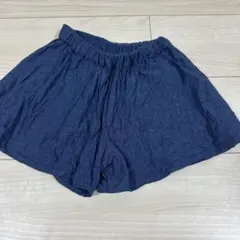 ネイビー ハーフパンツ ゴムウエスト