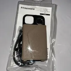 新品！ensemble PORTE iPhone 15 ケース ベルト付き
