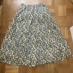 BEAMS HEART フラワープリント フレアスカート