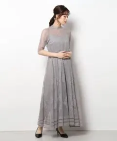 FRAY I.D / フレイ アイディー シークインフラワーオフショルドレス