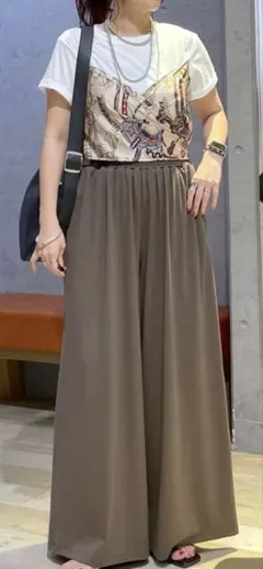 LEPSIM カットイージーワイドパンツ