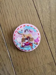 ディズニー 刺繍 缶バッジ シュガーラッシュ