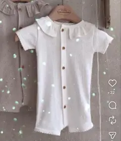 monbebe ホワイトロンパース