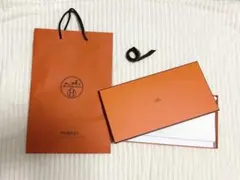 【人気】HERMES エルメス 化粧箱、リボン、ショッパー 3セット