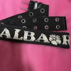 希少 ALBAROSA ベルト 当時物 ハイビスカス ピンク - メルカリ