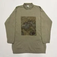 90s ポケットデザインロングニット イタリア archive 変形 00s