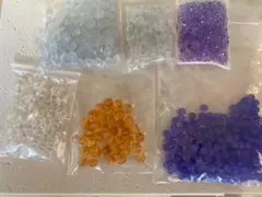 ビーズ まとめ売り セット 大きさいろいろ つぶ ビーズ