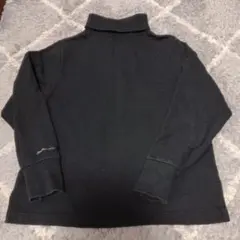 フェリシモサニークラウズ　ブラックタートルネックトレーナーM