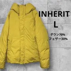 INHERIT 黄色　ダウンジャケット　ジョイントワークス　メンズL