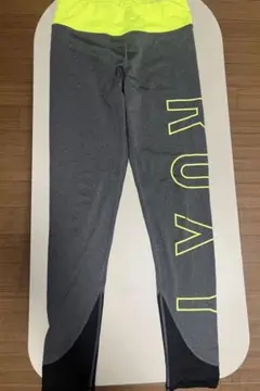 状態綺麗【ROXY】グレー ネオンイエロー ヨガパンツ