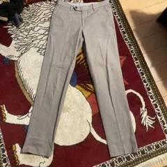 GREEN LABEL グレー スラックス ストライプ裏地