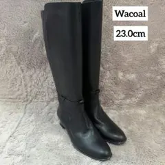 Wacoal ワコール ロングブーツ チャンキーヒール 23.0 3E 美品のサムネイル