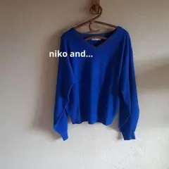 【niko and…】 Vネック 長袖ニットセーター