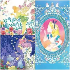 2点set アリス ミッキー ミニー フレーム付 ディズニー 新品 エポック社