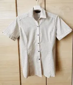 m.f.editorial レディース 半袖シャツ ストライプ Mのサムネイル