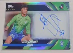 topps jリーグ　鈴木章斗 オートグラフカード 2024