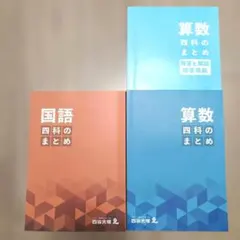 四谷大塚 四科のまとめ 算数＆国語セット 予習シリーズ 中学受験 中学入試