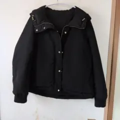 Sonny lLabel　ブラック ダウンジャケット フード付き