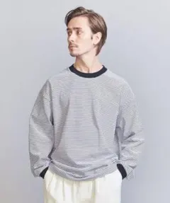 ミジンボーダー リンガー ロングスリーブ Tシャツのサムネイル