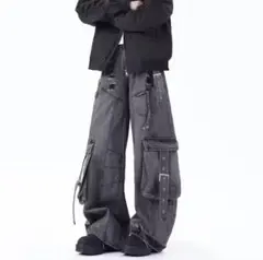 y2k archive gimmick flare pants studs 平成 - メルカリ