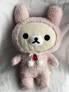 レア 希少 コリラックマ あったかウサギぬいぐるみ XL ピンク