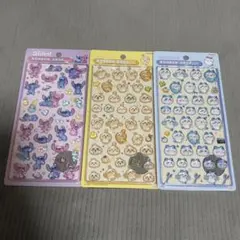 【正規品】　ボンボンドロップシール　スティッチエンジェル　ハチワレ　ウサギ　3点