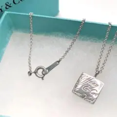 【美品】✨Tiffany & Co. ✨ノーツスクエアネックレス　　メンズ