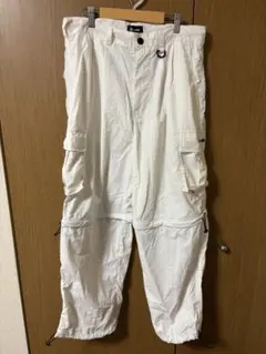 Subciety ホワイトカーゴパンツ Lサイズ