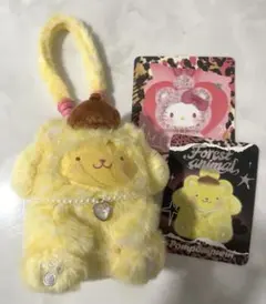 ポムポムプリン ヒョウ柄キーホルダー