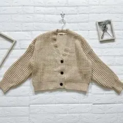 BROWNY STANDARD ウィゴー　ベージュ カーディガン