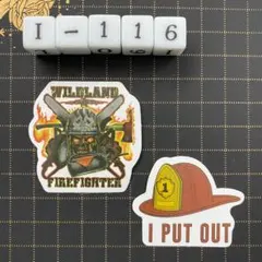 防水ステッカー　溶接工　建設電気技師　消防士　アメリカン　英語　標語　I-116