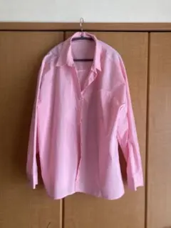 長袖　シャツ ピンク