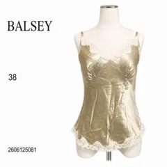 ★美品★BALLSEY ボールジィ サテン レース キャミソール ゴールド38Mのサムネイル