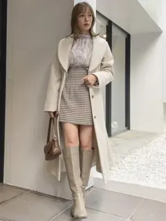 【dazzlin】アイボリー ロングコート