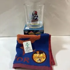 ヒロアカ 轟焦凍 グラス×1 エンデヴァー ハンドタオル×1 2点セット