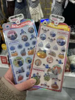 スンスン　ノンノン　2枚セット　 うるちゅるポップシール　ボンボンシール